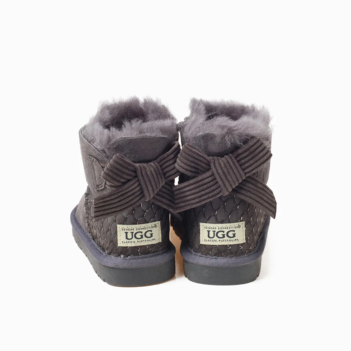 Ugg Kids One Bailey Bow Corduroy Boots (Water Resistants)