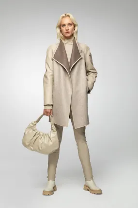 Vera - Latte Wool Coat