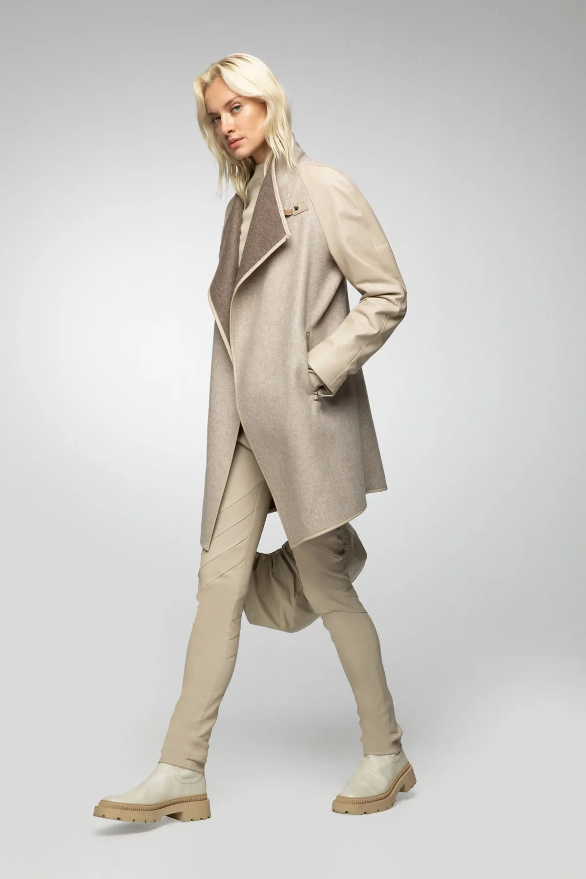 Vera - Latte Wool Coat