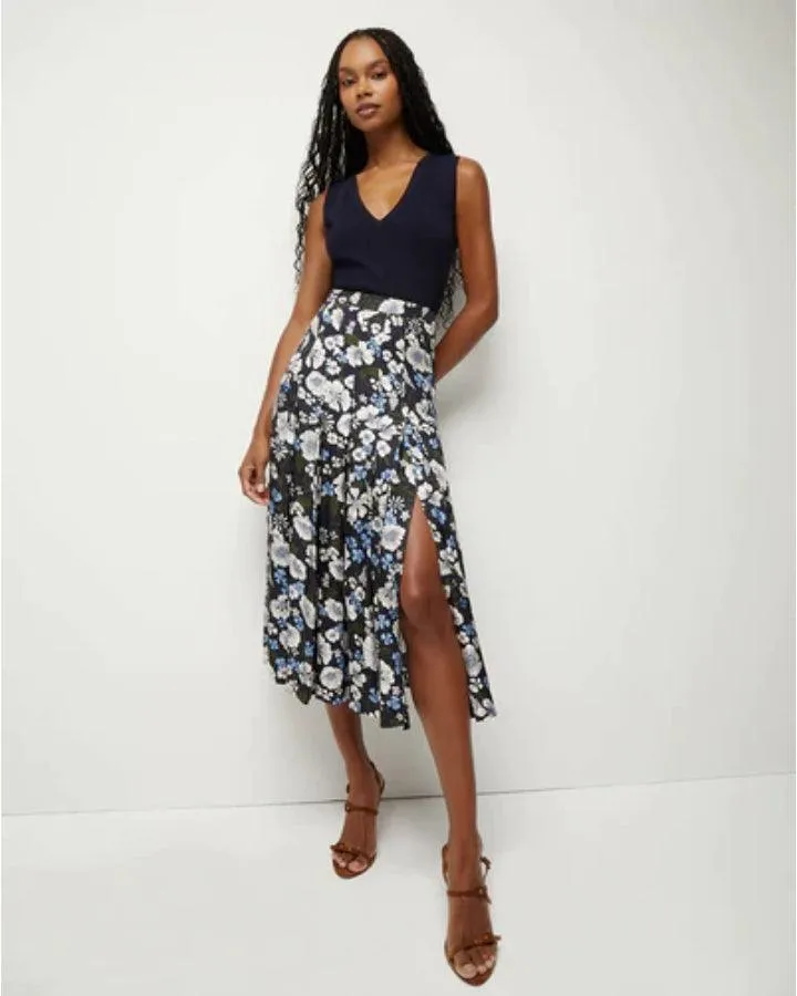 Veronica Beard Norris Floral Skirt