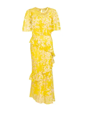 Vida B Dress in Bright Lemon