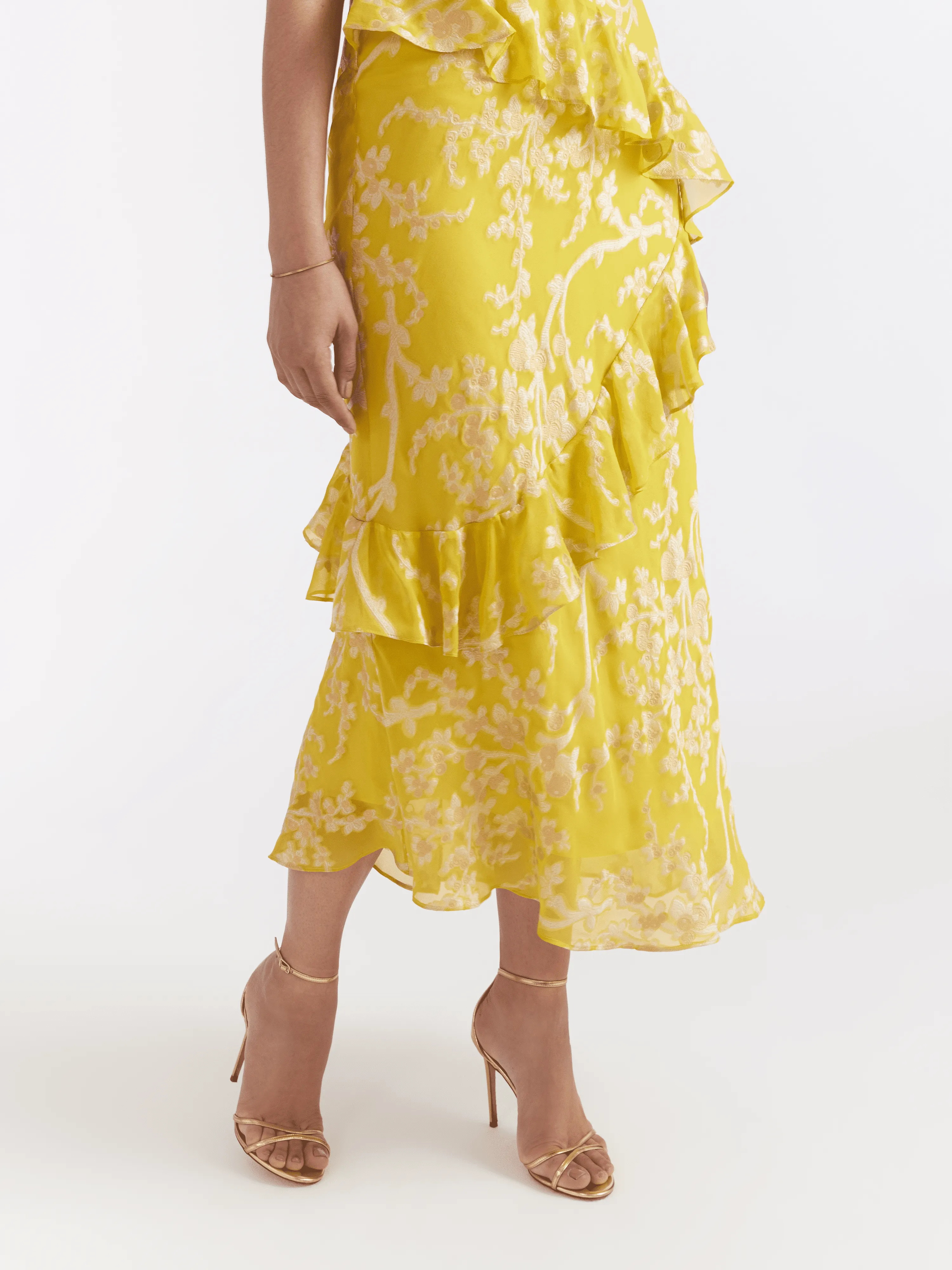 Vida B Dress in Bright Lemon