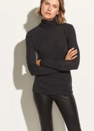 Vince Charcoal Wool Turtleneck Sweater