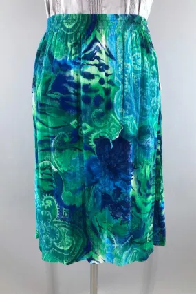 Vintage 80s Abstract Print Skirt