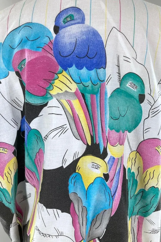 Vintage 80s Parrots Shirt