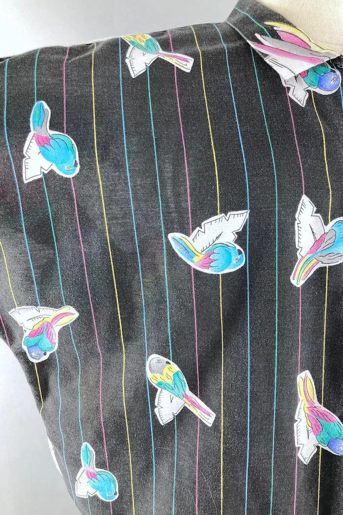 Vintage 80s Parrots Shirt