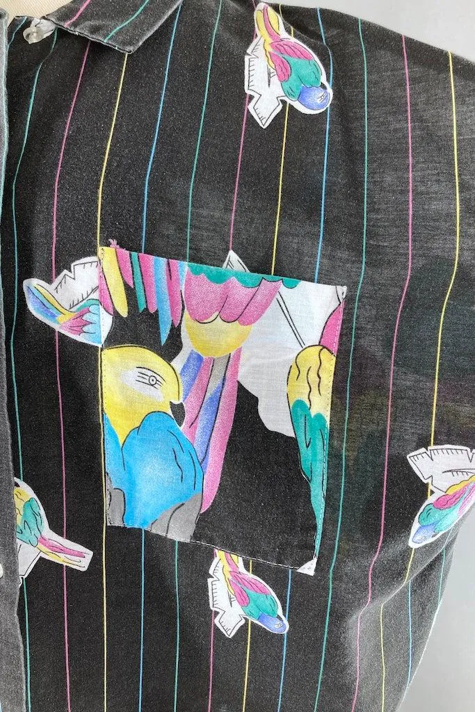 Vintage 80s Parrots Shirt