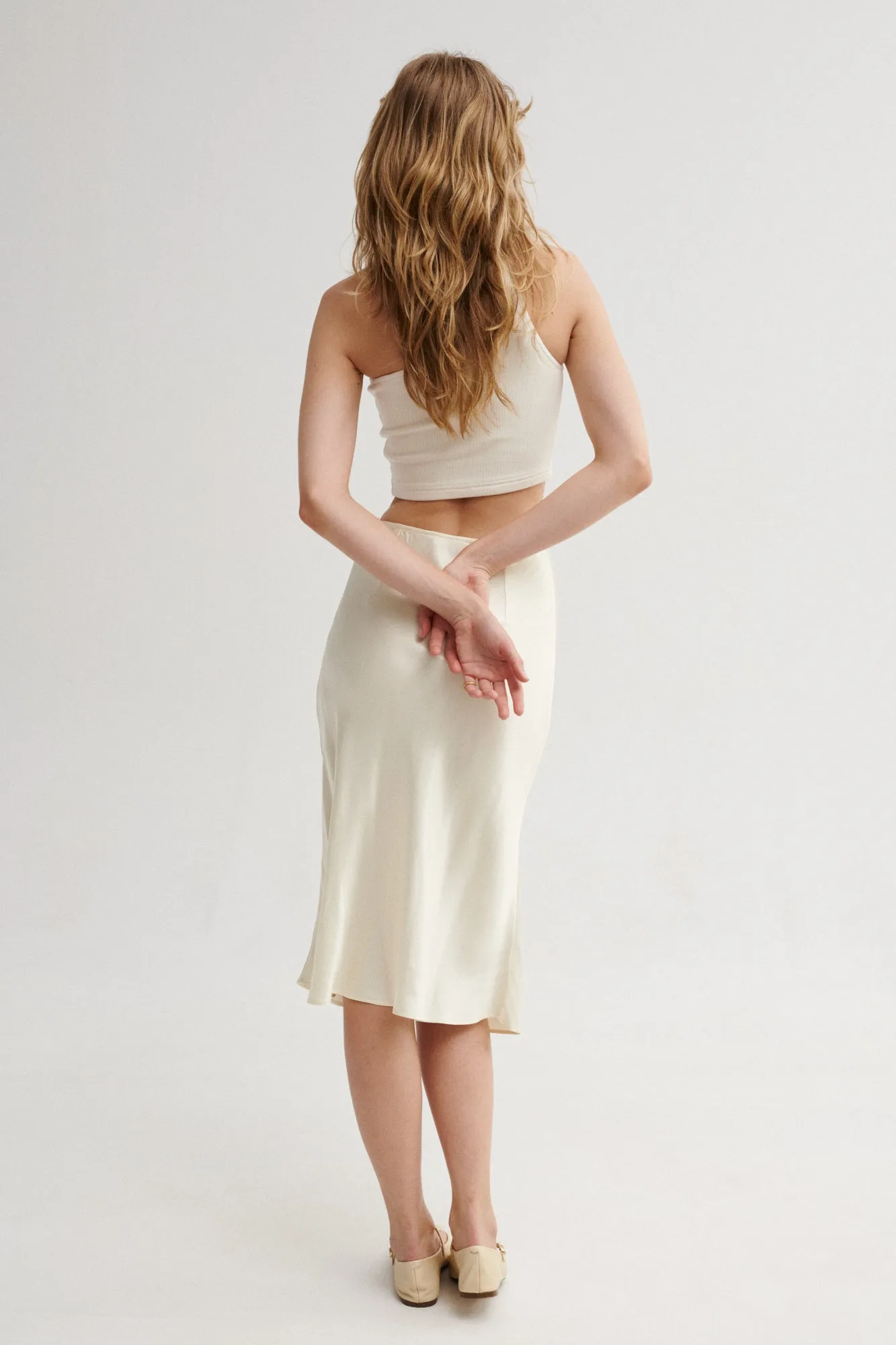 Viscose skirt / 07 / 05 / cream white