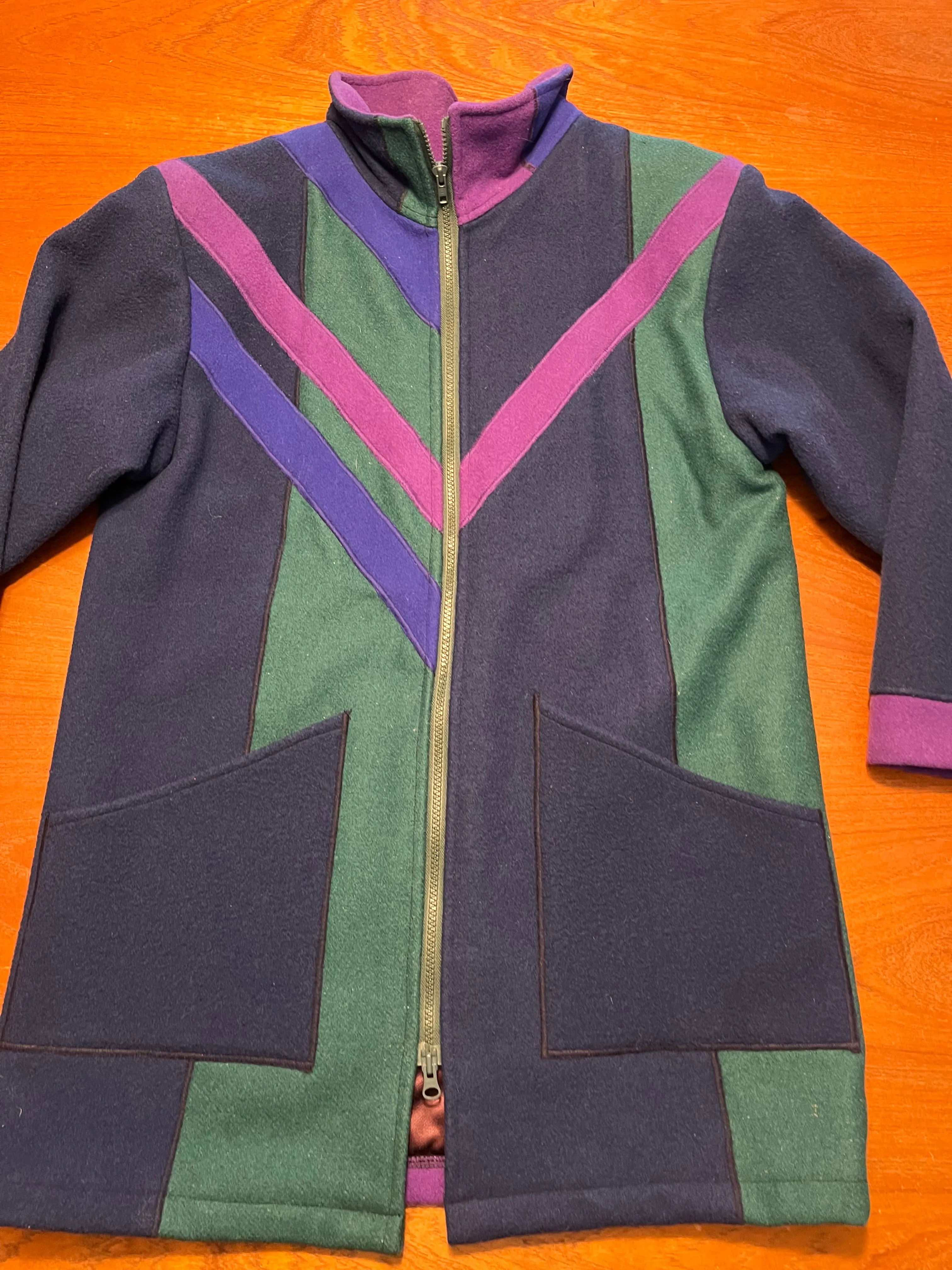 VISION IN NAVY, GREEN, PURPLE PARKA