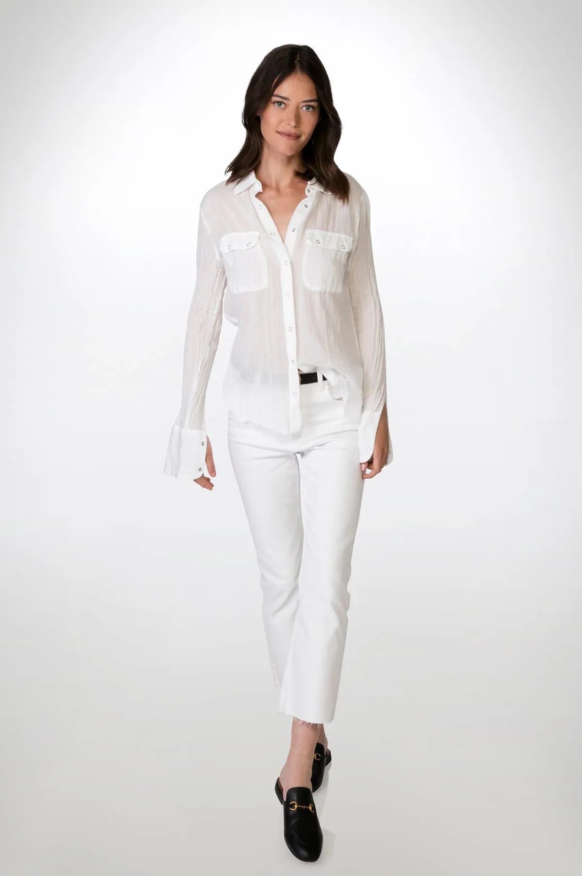 White Classic Gauze Shirt