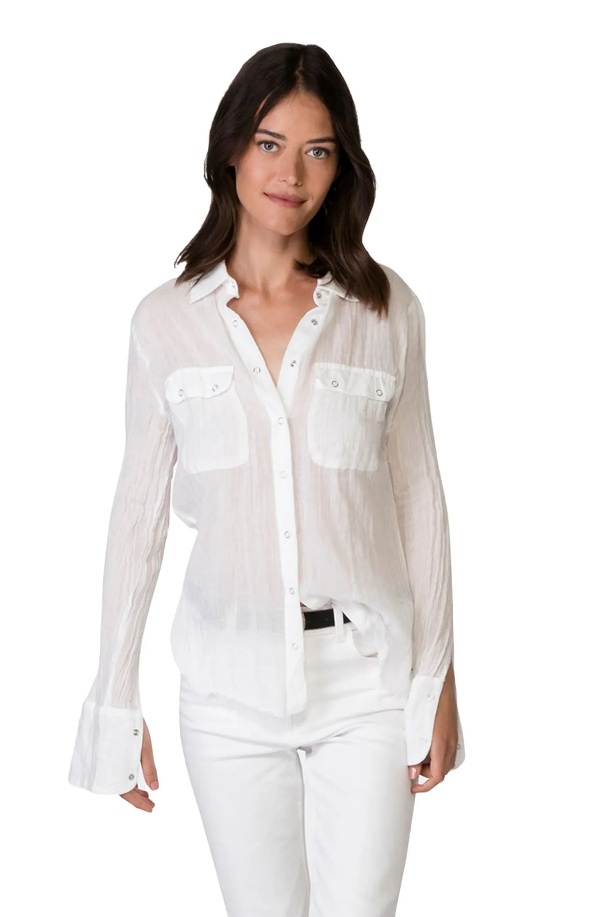 White Classic Gauze Shirt