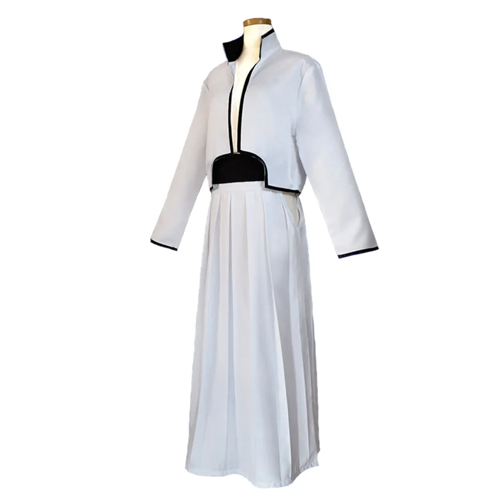 Woman White Coat Skirt Belt Outfits Halloween Cosplay Costume