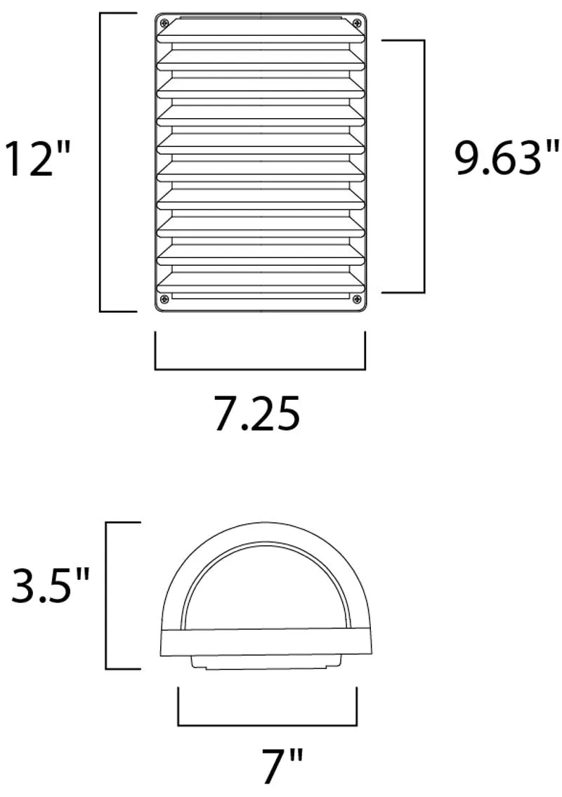 Zenith E26 Single Light Wall Sconce in Architectural Bronze